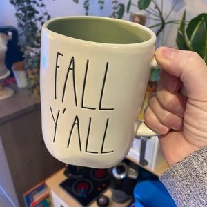 NEW Rae Dunn mug Fall Y’all Double sided.